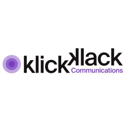 Logo of 可立可股份有限公司 KlickKlack Communications.