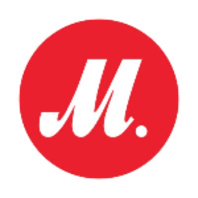 Logo of М.Видео www.mvideo.ru.