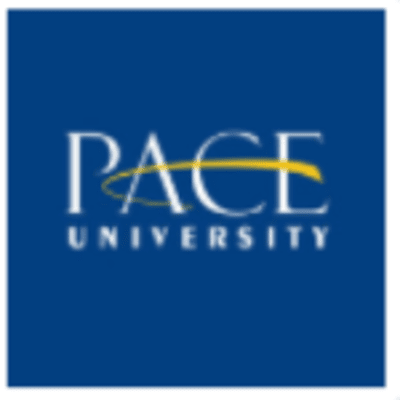 Logo of Pace University, Lubin School of Business.