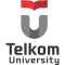 Logo of Telkom University.