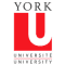 Logo of York University.