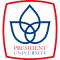 Logo of President University .
