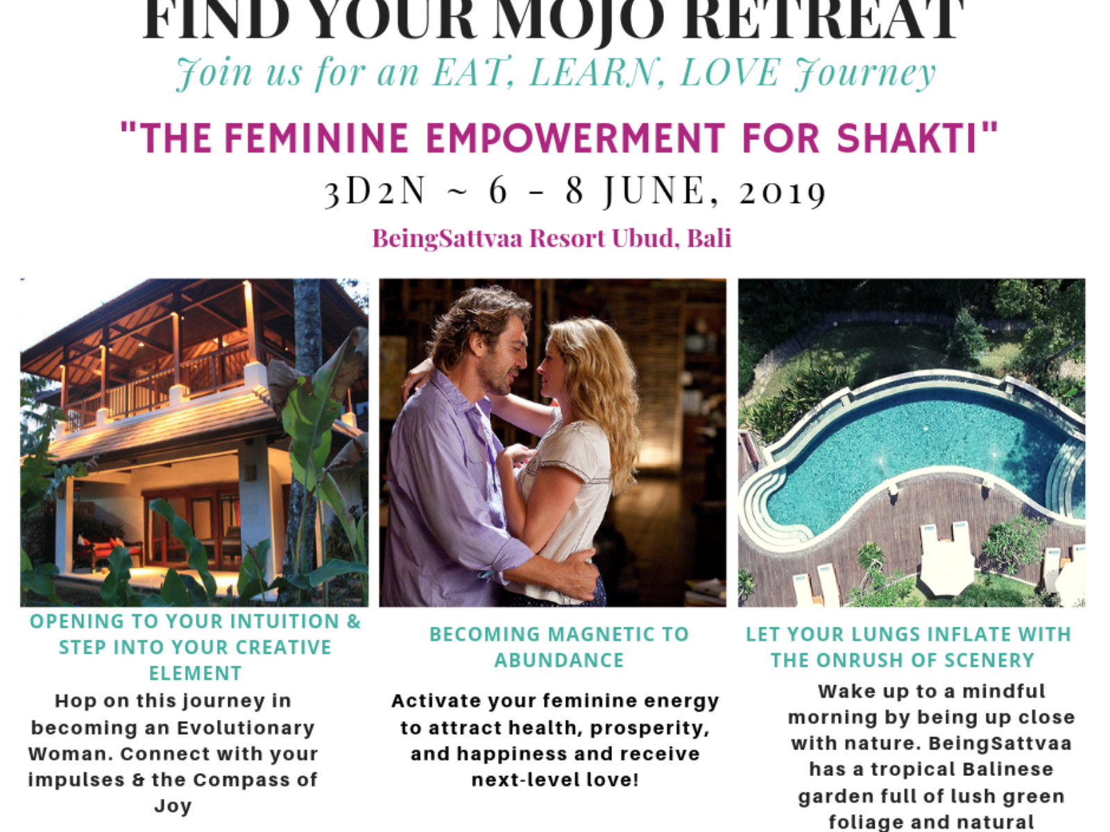 Cover of Find Your Mojo Women's Empowerment Retreat .