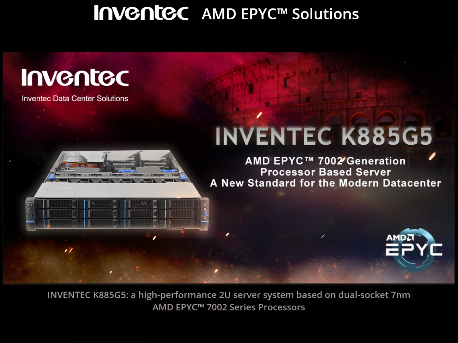 Cover of Inventec  x  AMD EPYC  Solution Landing Page.