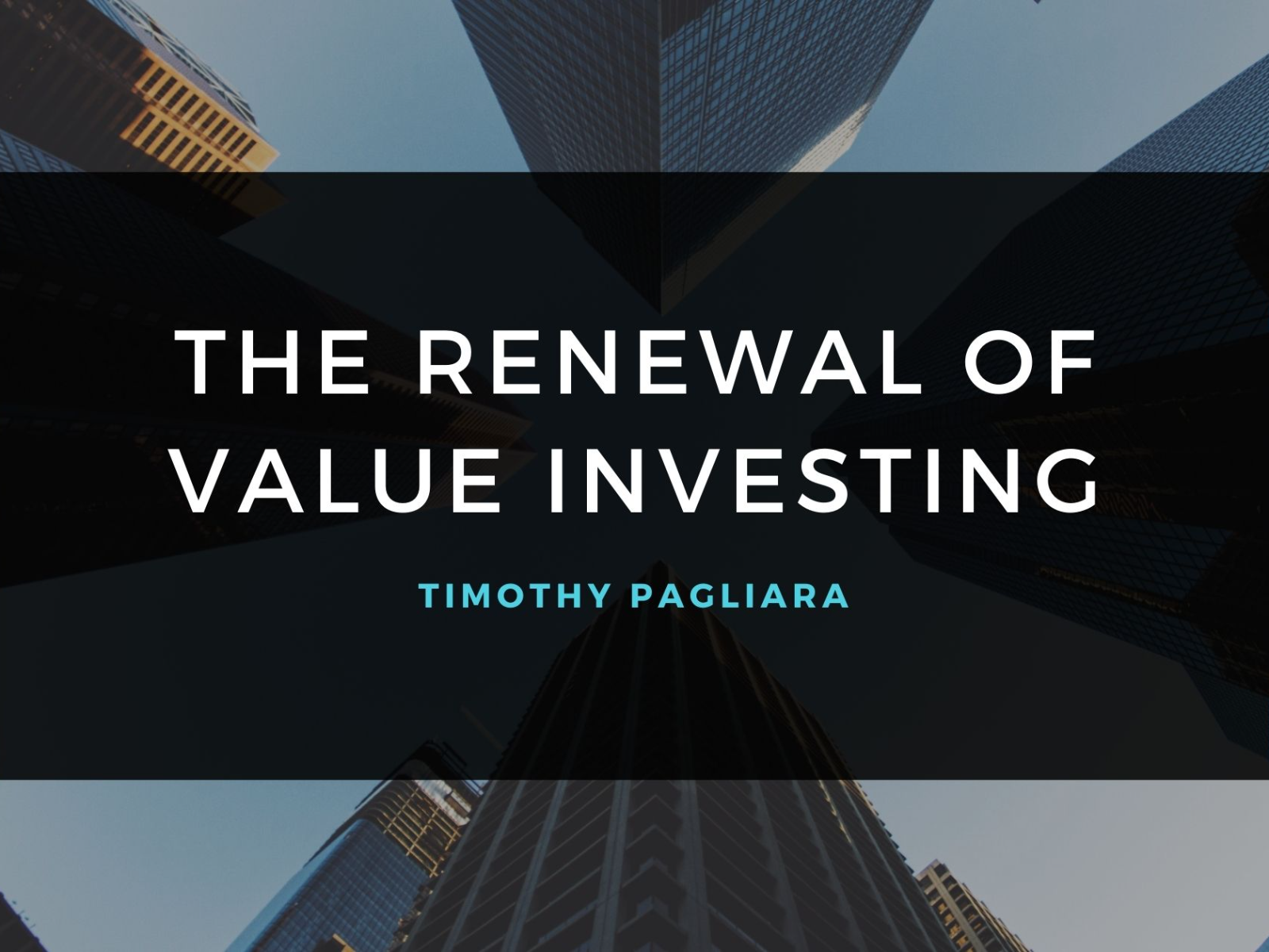 Cover of The Renewal of Value Investing.