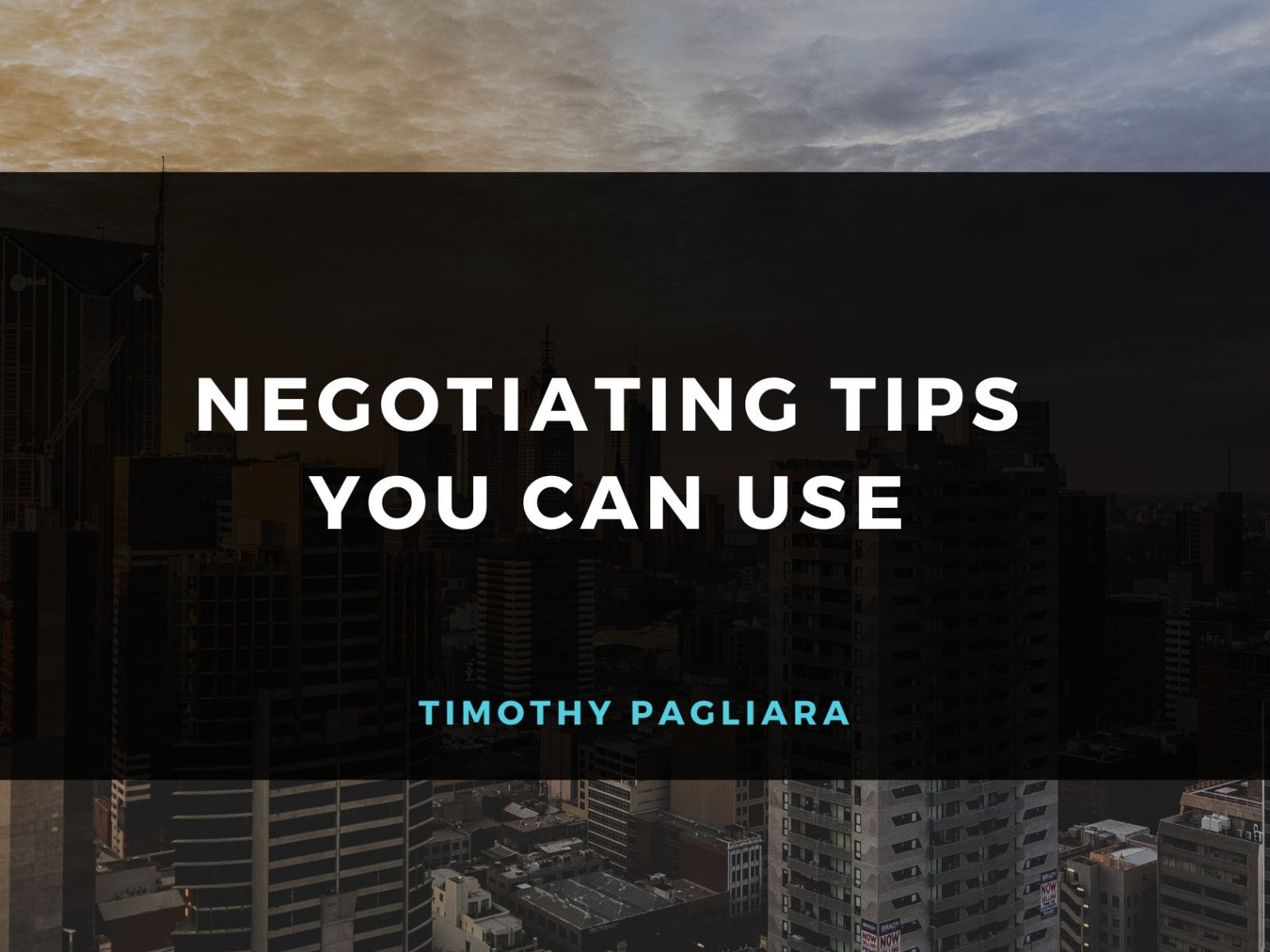 Cover of Negotiating Tips You Can Use.