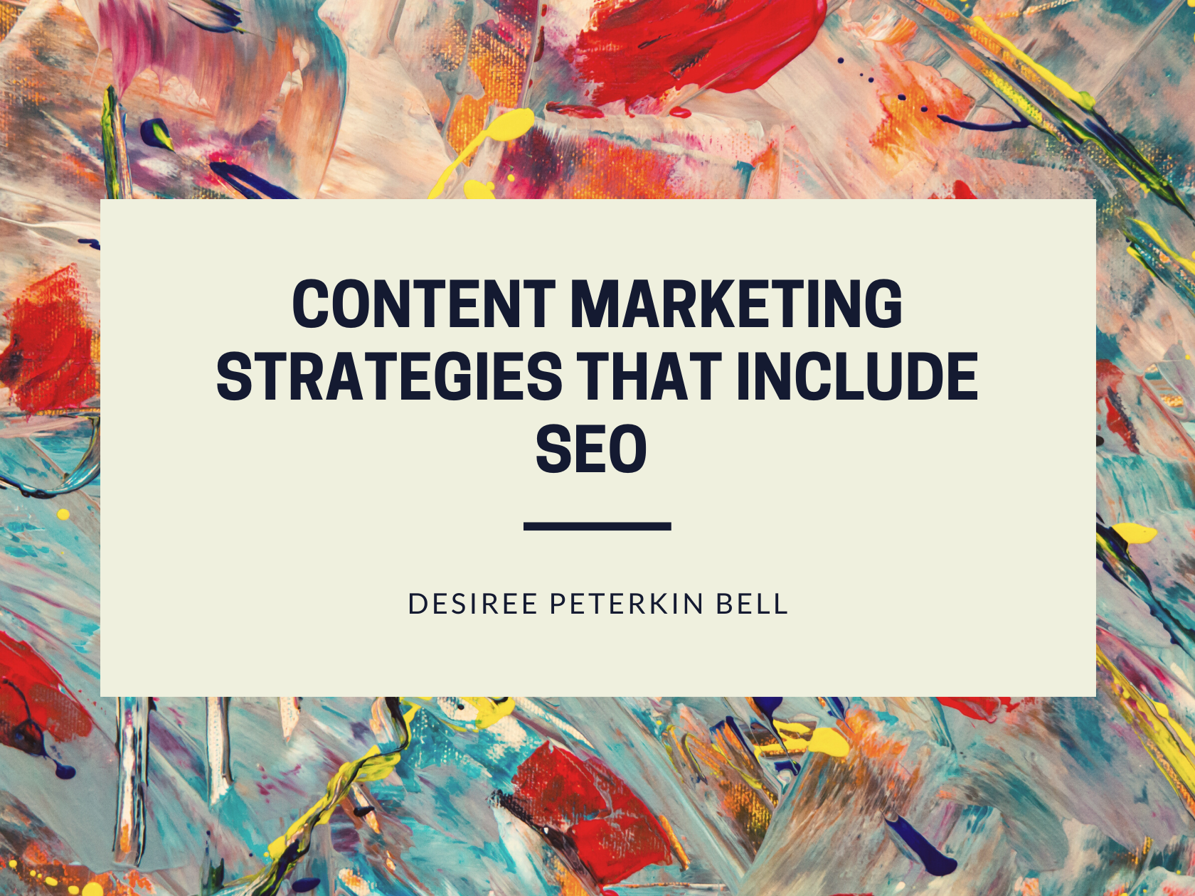 Cover of Content Marketing Strategies that Include SEO .