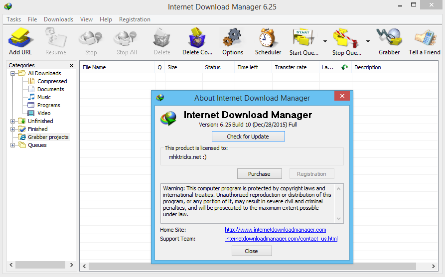 Cover of FULL Internet Download Manager (IDM) V6.28 Build 9.