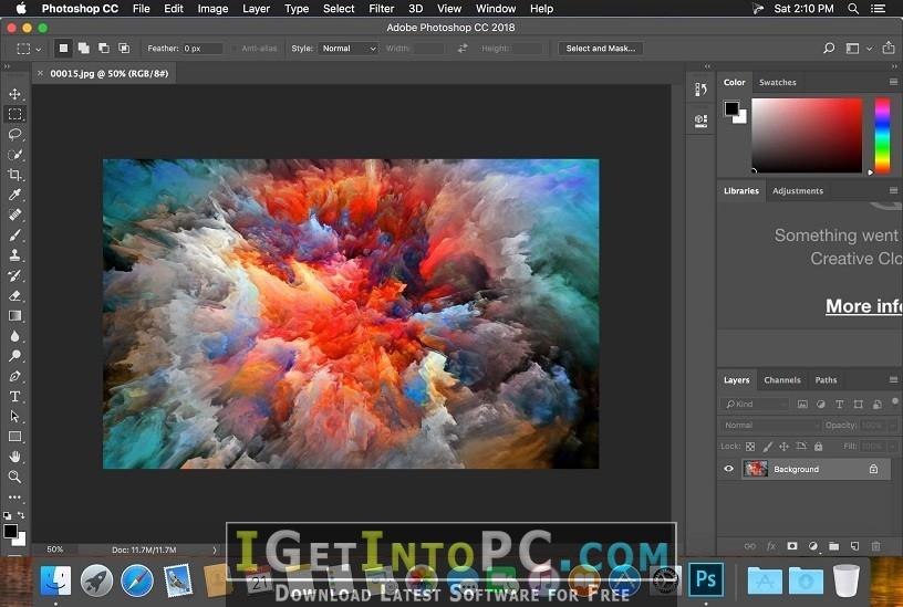 Cover of Photoshop CC 2018 Crack Patch  Free Download.