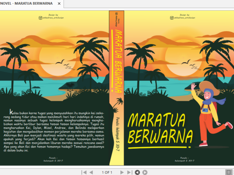 Cover of Cover of the novel "MARATUA COLORED" .
