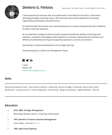 CEO Resume Examples