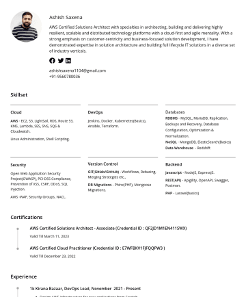 Project / Product Management Resume Examples