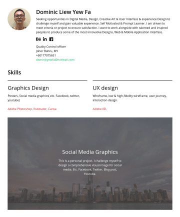 UI Design Resume Examples